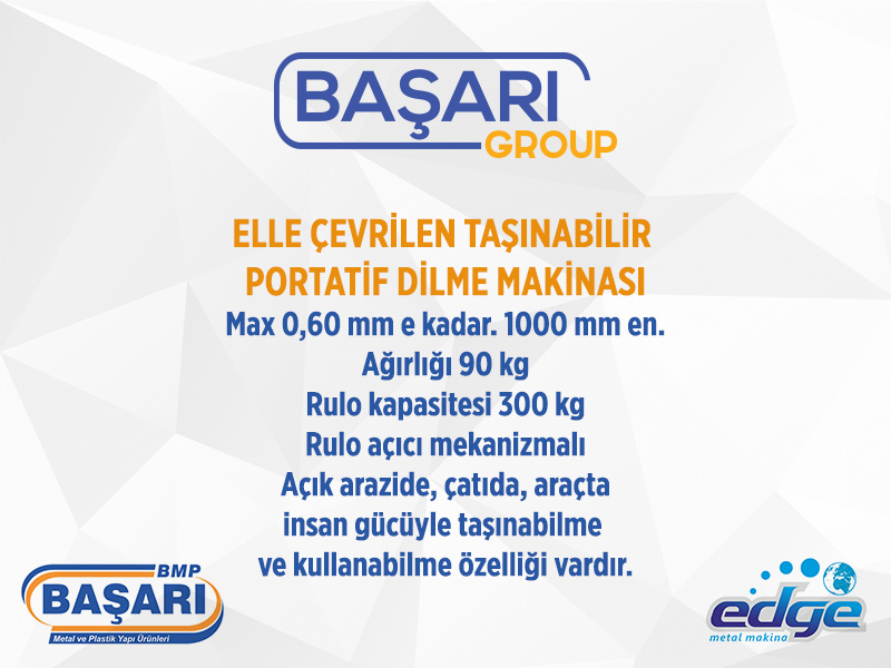 ELLE ÇEVRİLEN TAŞINABİLİR PORTATİF DİLME MAKİNASI